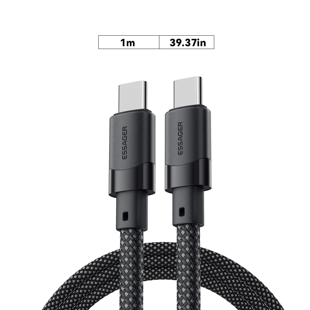 PD 100W Magnetic Suction anti Winding USB C to C Fast Charger Cable Data Charging Wire for Iphone 15 Laptop Samsung