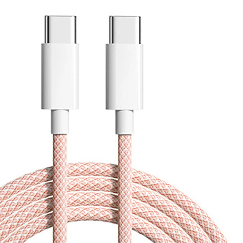 60W USB-C to USB-C Fast Charging Cable – 6A Type-C Data Charger for iPhone 15/16, Samsung, Xiaomi & More