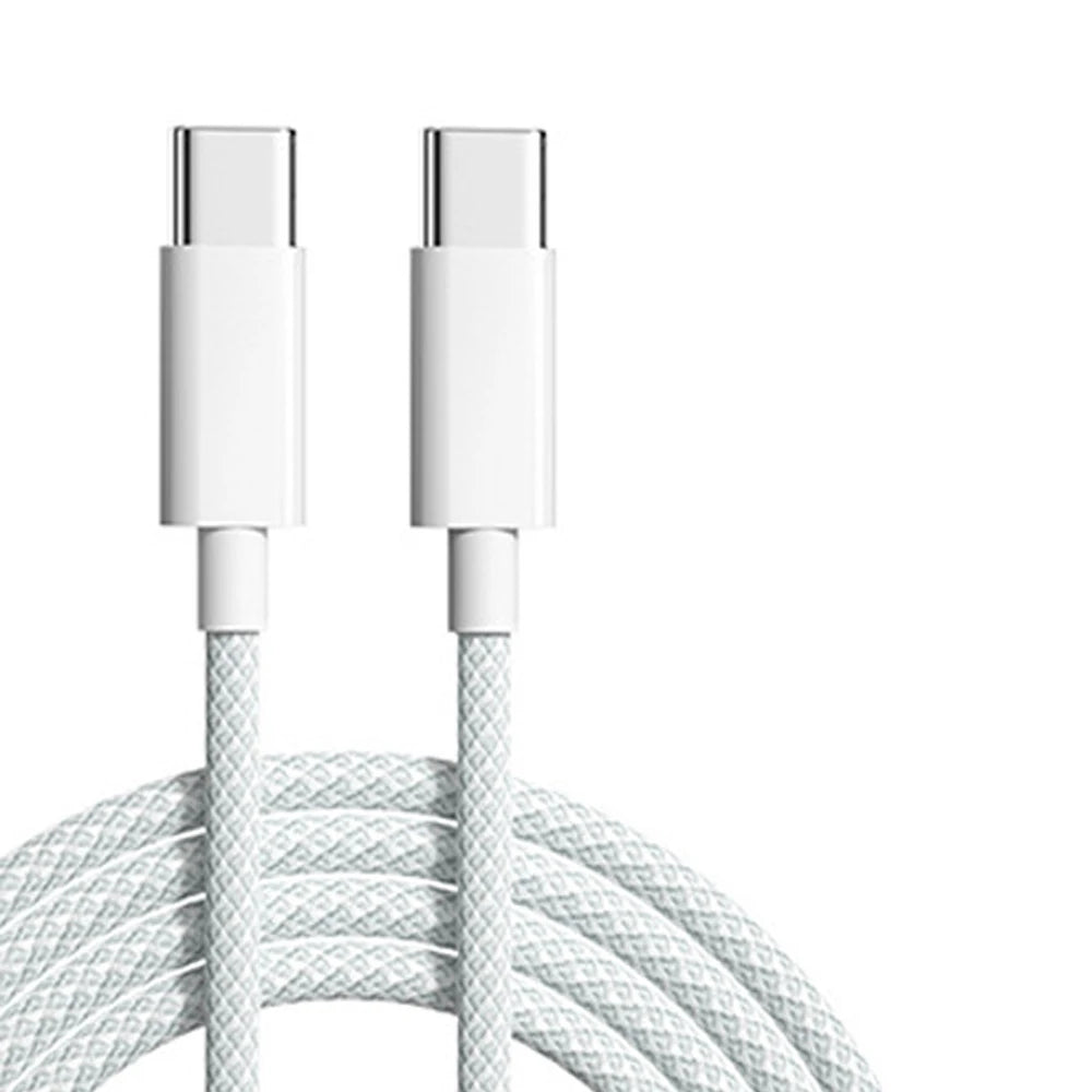 60W USB-C to USB-C Fast Charging Cable – 6A Type-C Data Charger for iPhone 15/16, Samsung, Xiaomi & More