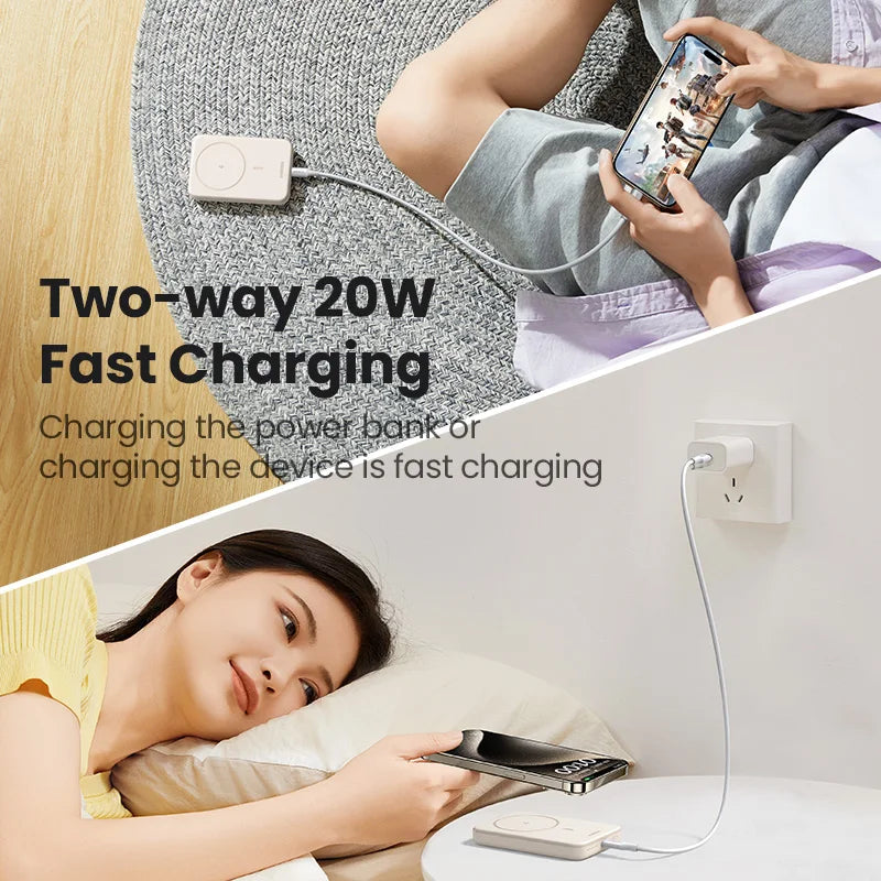 PD20W Power Bank Magnetic 10000Mah Portable Wireless Fast Charging Powerbank for Magsafe for Iphone 15 Pro Max 16 Pro