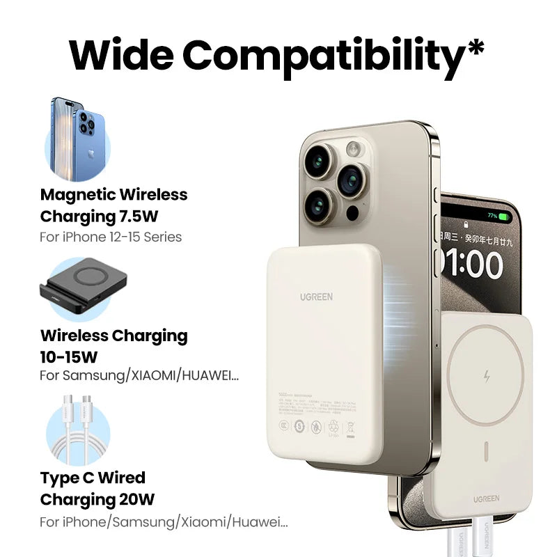 PD20W Power Bank Magnetic 10000Mah Portable Wireless Fast Charging Powerbank for Magsafe for Iphone 15 Pro Max 16 Pro