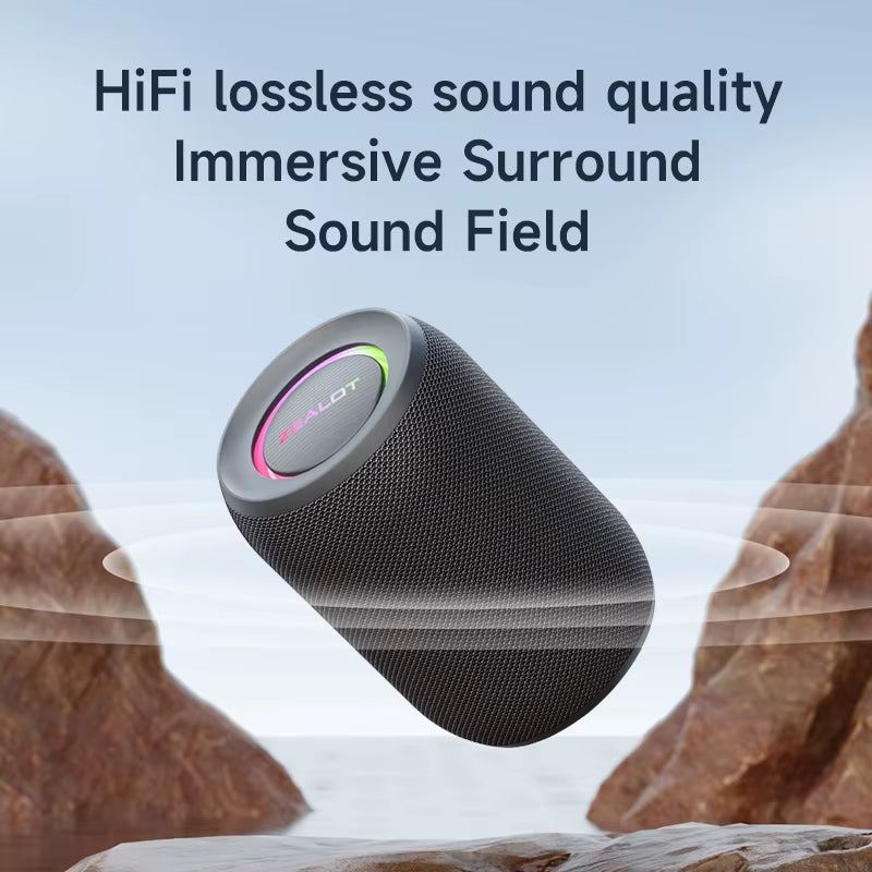 S32Pro Powerful Bluetooth Speaker – Wireless Bass Speaker with LED Lights, Outdoor Subwoofer, Recharges and Supports Multiple Devices