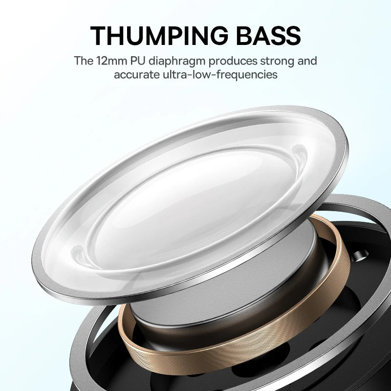 Bowie E19 Wireless Earbuds – Bluetooth 5.3, 12mm Drivers, Deep Bass, IPX5 Waterproof, 33H Battery Life
