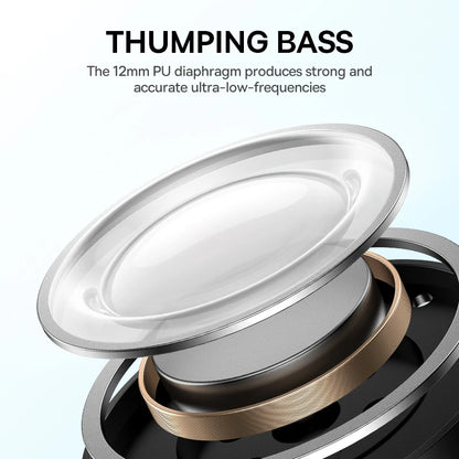 Bowie E19 Wireless Earbuds – Bluetooth 5.3, 12mm Drivers, Deep Bass, IPX5 Waterproof, 33H Battery Life