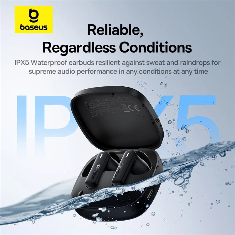 Bowie E19 Wireless Earbuds – Bluetooth 5.3, 12mm Drivers, Deep Bass, IPX5 Waterproof, 33H Battery Life