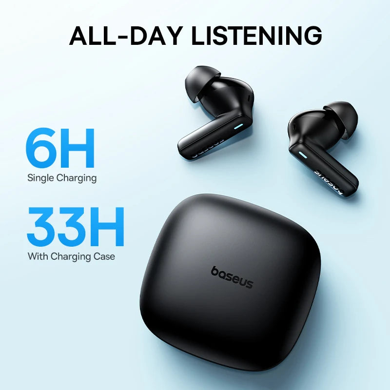 Bowie E19 Wireless Earbuds – Bluetooth 5.3, 12mm Drivers, Deep Bass, IPX5 Waterproof, 33H Battery Life