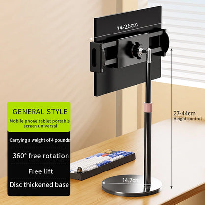 Portable Monitor VESA Stand up to 17" Adjustable 360° Swivel Bracket Tablet Holder Compatible with Tablet Desktop Clamp Stand