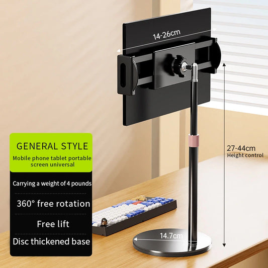Portable Monitor VESA Stand up to 17" Adjustable 360° Swivel Bracket Tablet Holder Compatible with Tablet Desktop Clamp Stand
