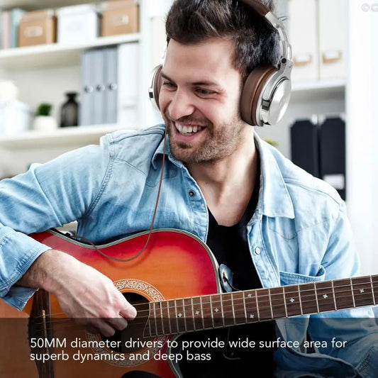 Pro 30 Studio DJ Headphones – Over-Ear Wired Headset with Mic, Hi-Fi Sound, Foldable Design for Monitoring & Gaming