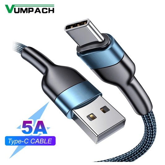 Fast USB-C Charging Cable – Type-C Data Cord for Samsung S21, Xiaomi, Vivo, iPhone 15/16, Huawei & More