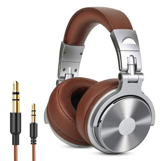 Pro 30 Studio DJ Headphones – Over-Ear Wired Headset with Mic, Hi-Fi Sound, Foldable Design for Monitoring & Gaming