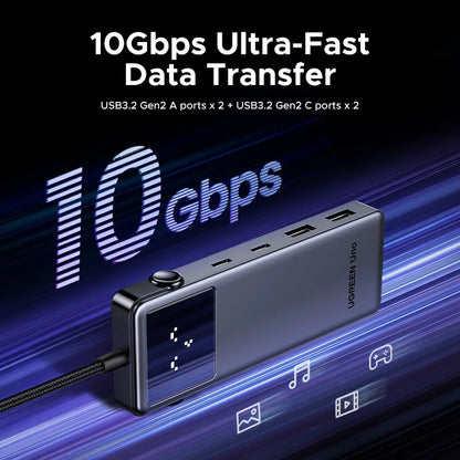 UGREEN Uno USB-C Hub 6-in-1 | 4K HDMI | 100W PD | 10Gbps USB 3.2